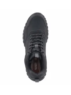 Schnürhalbschuh in schwarz