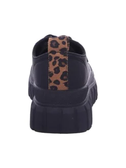 Schnürhalbschuh in schwarz