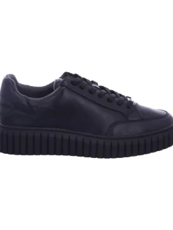 Schnürhalbschuh in schwarz