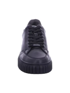 Schnürhalbschuh in schwarz