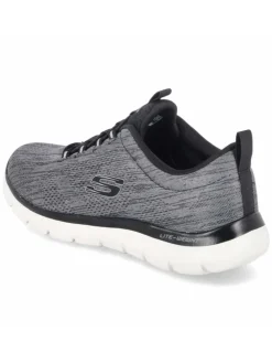 Schnürhalbschuh in schwarz