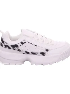 Schnürhalbschuh in weiß