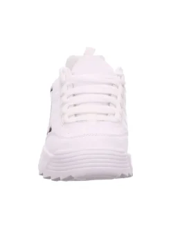 Schnürhalbschuh in weiß