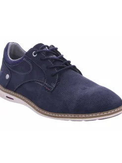 Schnürschuh in blau