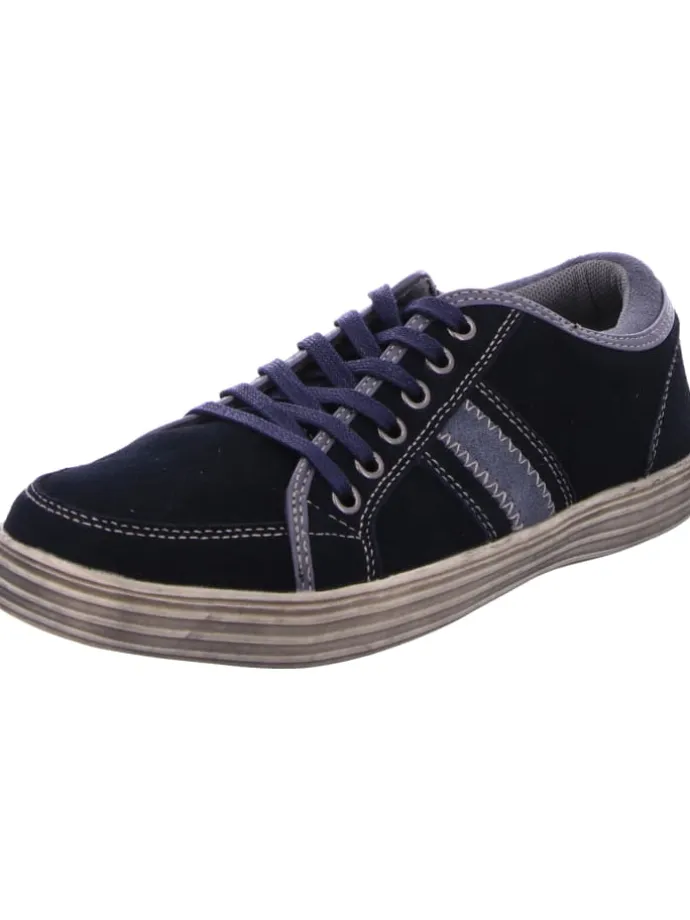 Schnürschuh in blau