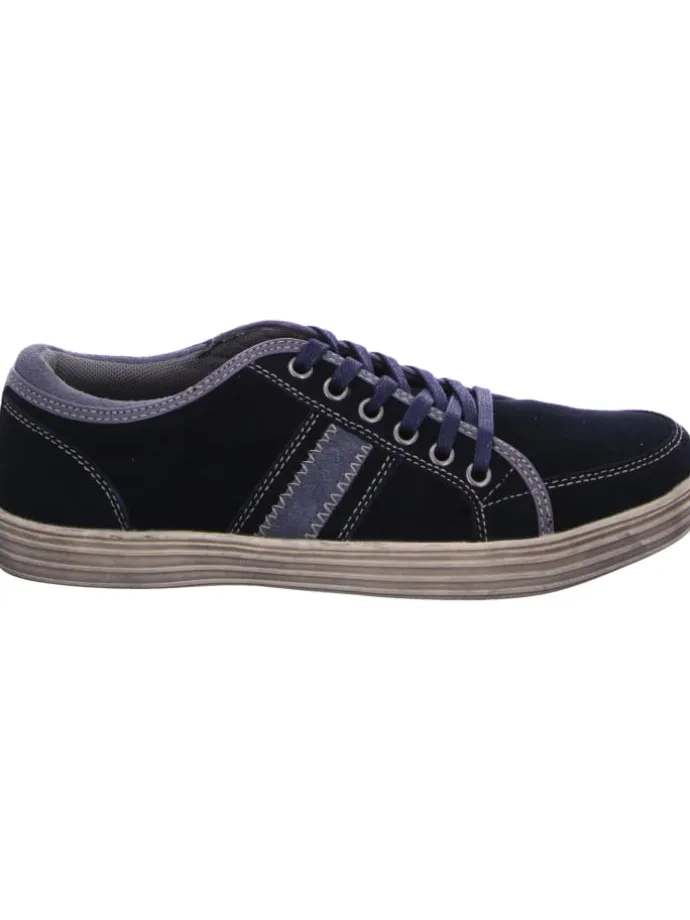 Schnürschuh in blau