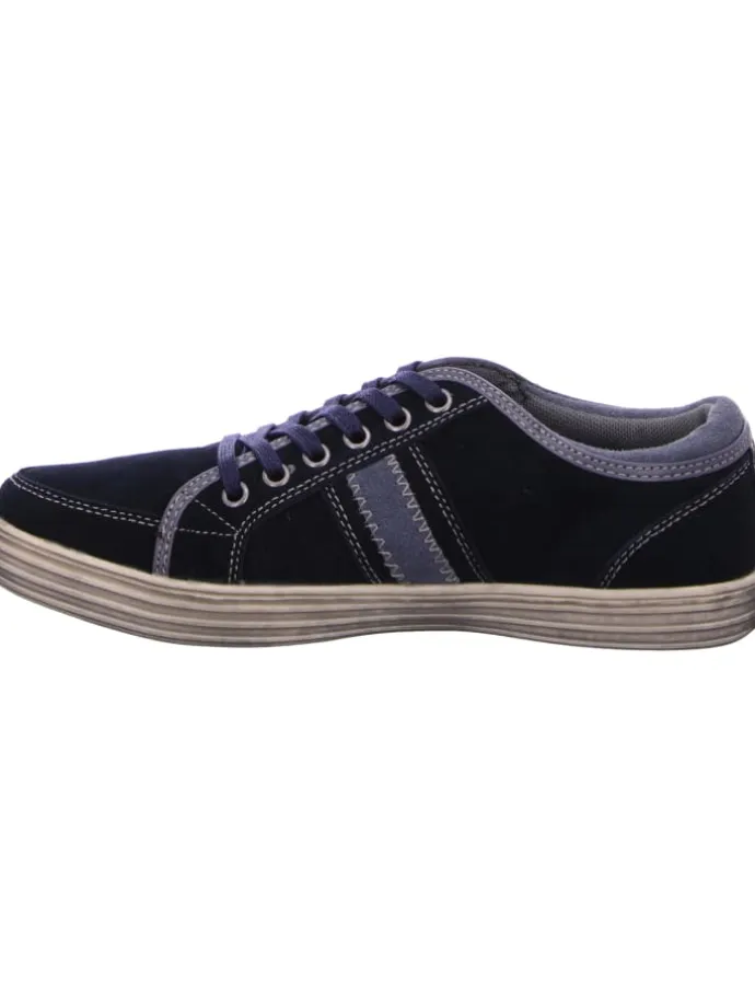 Schnürschuh in blau