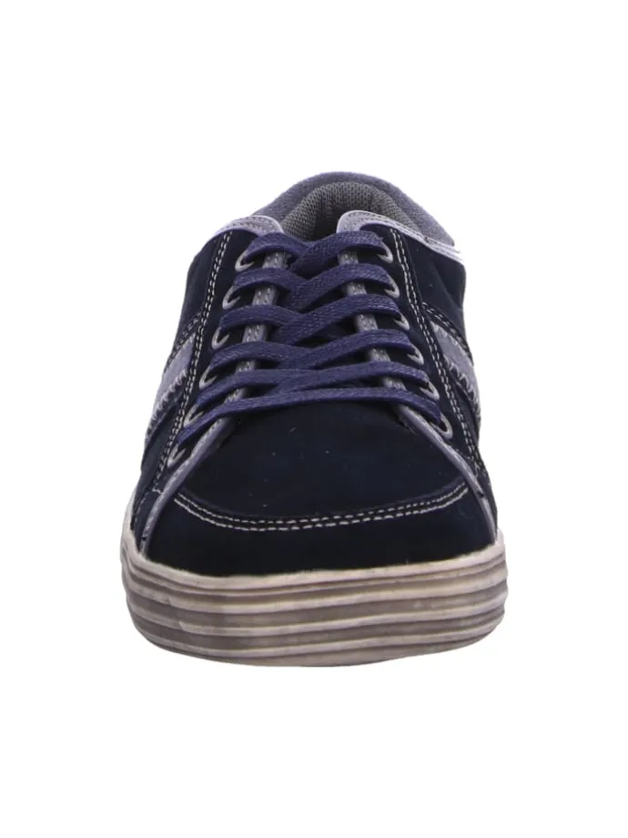 Schnürschuh in blau