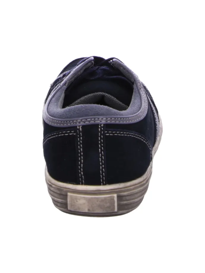 Schnürschuh in blau