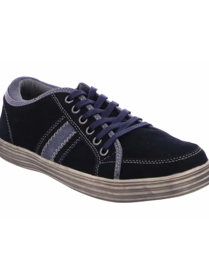 Schnürschuh in blau