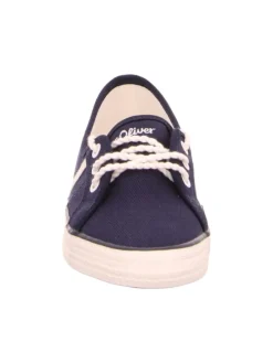 Schnürschuh in blau