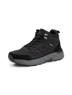 Schnürschuh mit Gripsohle in Schwarz