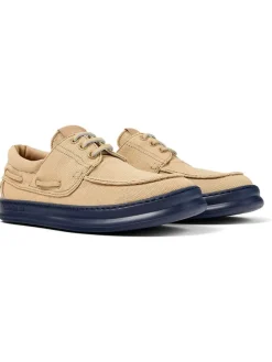 Schnürschuhe in Beige