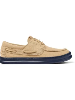 Schnürschuhe in Beige