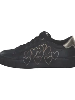 Schnürschuhe in black comb