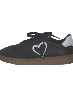 Schnürschuhe in black/white