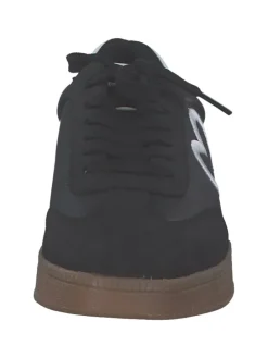 Schnürschuhe in black/white