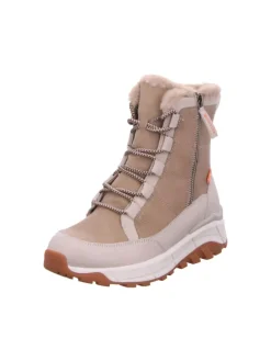 Schnürschuhe in crema/camel/ginger