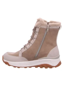 Schnürschuhe in crema/camel/ginger