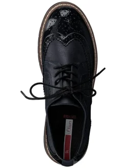 Schnürschuhe in Dunkelblau