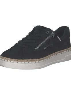 Schnürschuhe in NAVY NUBUC