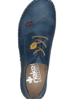 Schnürschuhe in royal/smaragd/gelb