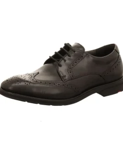 Schnürschuhe in schwarz