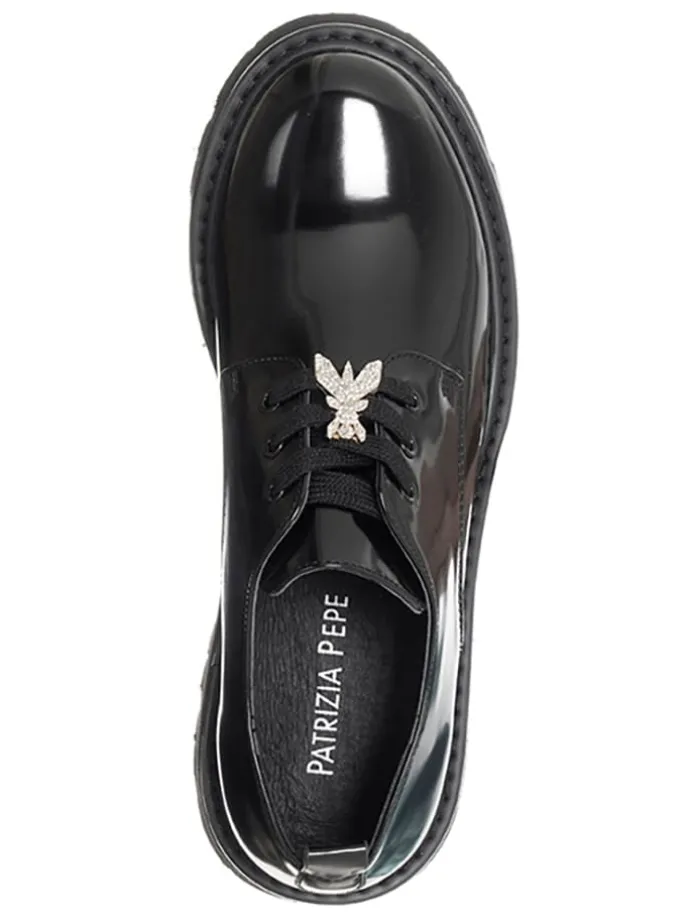 Schnürschuhe in Schwarz