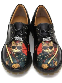 Schnürschuhe in Schwarz