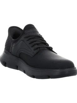 Schnürschuhe in schwarz