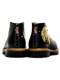 Schnürschuhe in Schwarz/ Bunt