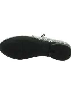 Schnürschuhe in Weiß/ Schwarz