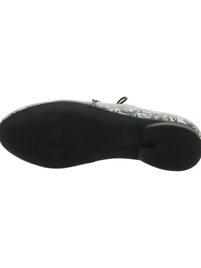 Schnürschuhe in Weiß/ Schwarz