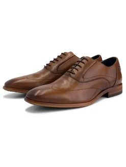 Schnürschuhe "Platt St." in Hellbraun