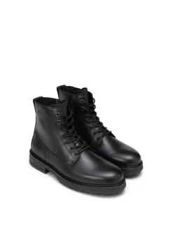 Schnürstiefel in Schwarz