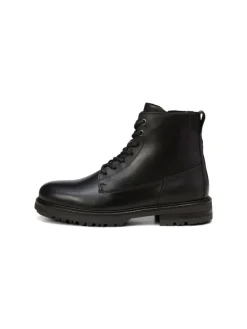 Schnürstiefel in Schwarz