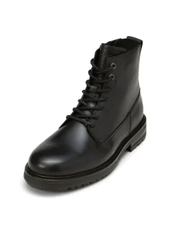 Schnürstiefel in Schwarz