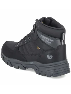 Schnürstiefel in schwarz