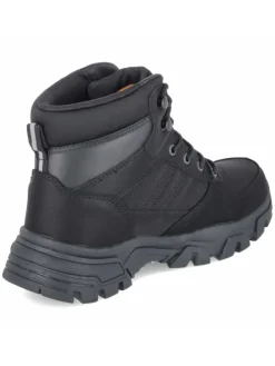 Schnürstiefel in schwarz