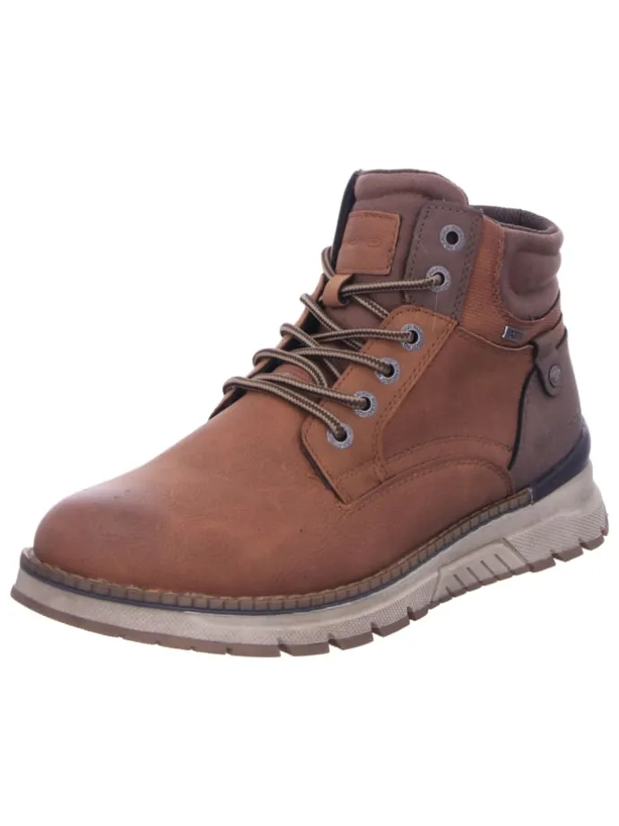 Schnürstiefel Mit Tex-Membran in braun