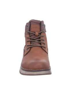 Schnürstiefel Mit Tex-Membran in braun