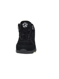 Schnürstiefelette in schwarz