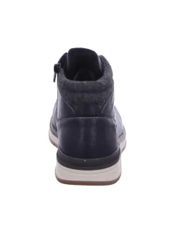 Schnür-Stiefeletten für Herren in schwarz