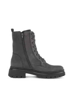 Schnürstiefeletten in grau