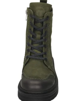 Schnürstiefeletten in khaki