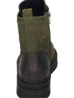 Schnürstiefeletten in khaki