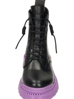 Schnürstiefeletten in lila