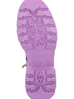 Schnürstiefeletten in lila