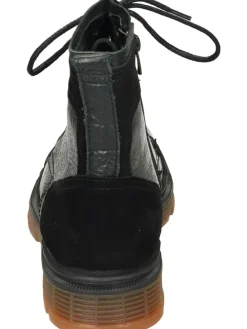 Schnürstiefeletten in schwarz