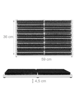 Schuhabstreifer in Grau